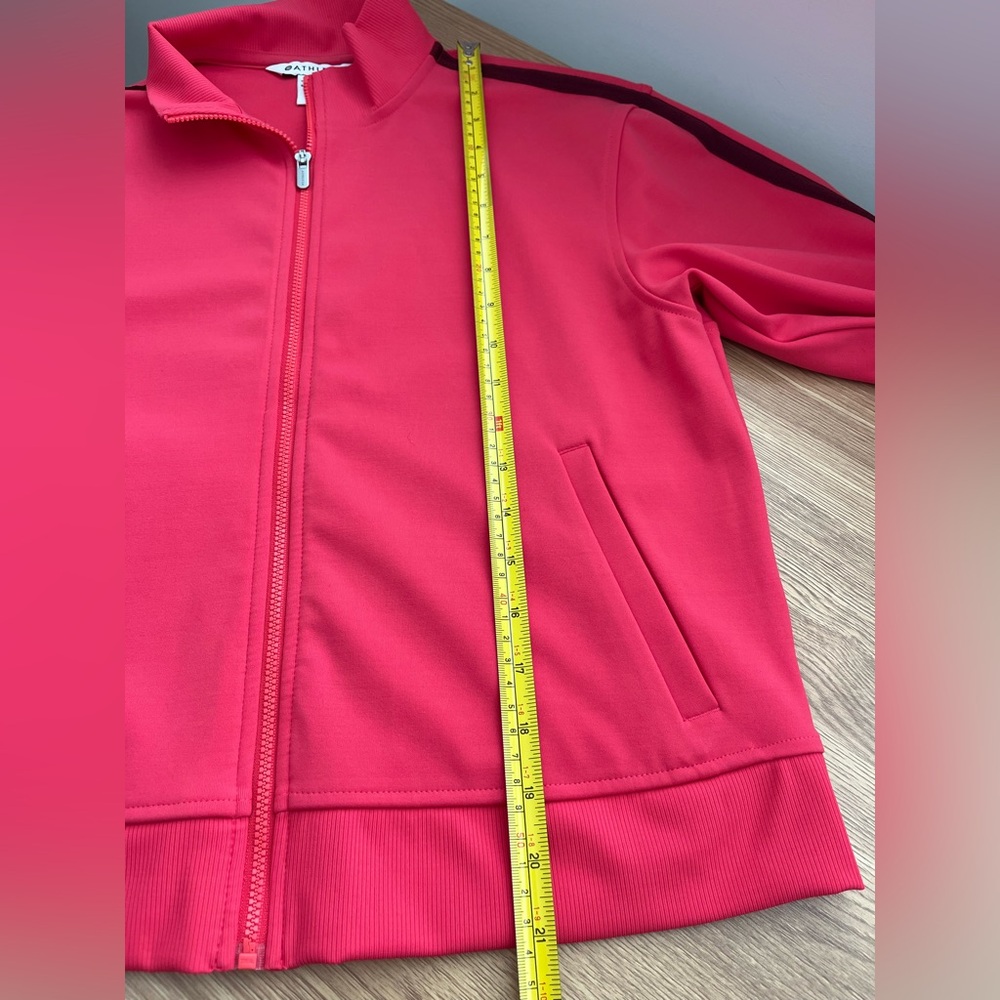 Athleta Finish Line Jacket Punch Pink Medium EUC Activewear Track Jacket - Picture 8 of 8